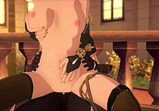 Garden seduction with Collei in 3D anime style