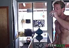 braces teen 18+ in hardcore creampie scene