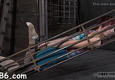 latex sadomasochism porn with bound spanking and femdom