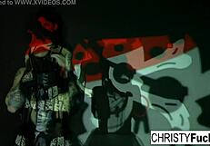 Sexy Christy Mack Plays With Her Amazing Ass And Wet Pussy!