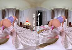 Watch Sasha Rose Finger Fuck Herself to Orgasm in VR!