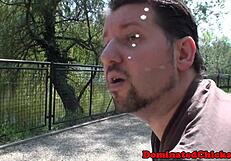 Busty Sub Deepthroats Cock And Gets Fucked