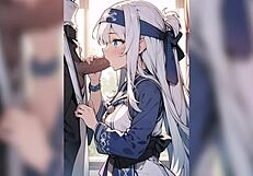 anime ainu tribe sex from blowjob to doggystyle in missionary