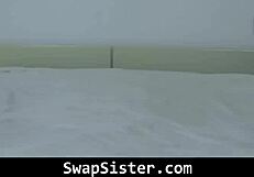 Best friends Jasmine Wilde and Leana Lovings enjoy a Valentine's Day swap with their stepbrothers