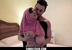 Stepbrother Seduces Hijab Stepsis for Forbidden Sex - FamilyCum