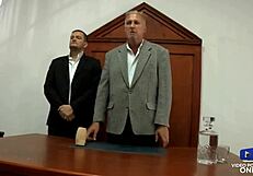 ces belles salopes get fucked in front of the judge at court