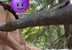 Horny Amateur Couple Fucks Outdoors Doggystyle In Public Park