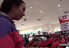 Czech Nympho Tempted at Mall and Banged POV