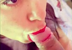 Latina Whore Gives Hot Blowjob with Cum in Mouth