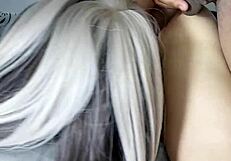 my lesbian girlfriend tries cock for first time homemade bisexual licking kissing cum wet pussy