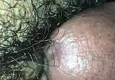 Tight hairy pussy takes big cock bareback