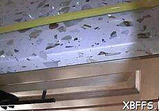 Big cock penetrates tight pussies of best friends