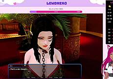 What happens when Vtuber Lewdneko plays Harem Hotel in part 16?