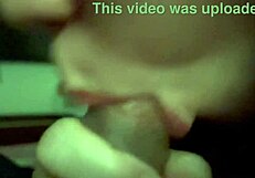 Girl performing oral on tits in session