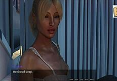 Blonde Hentai Milf Shows Big Tits in Erotic 3D Scene