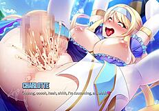 in harem hunter, using sex-ray vision to fuck in the cave