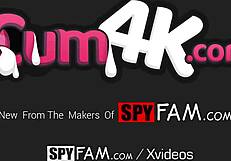 Spyfam's polite step sister gives hot tub hand job