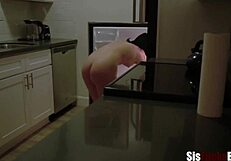 Wow! Midnight Snacks with Step Brother Involves Big Tits and Oral!