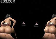 vreal 18k twerk dance beat - jiggle wiggle lap sex with fat ass shake