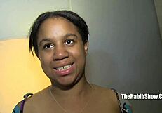 Newbie Daisy Red Contrasts Ghetto Striptease with Monster BBC Fucking by Kimberly Chi and Rome Major.