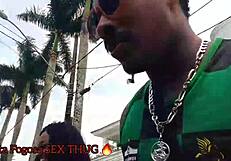 Well-Endowed Guy Forces Sucking in Uber