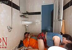 housewife without panties seduces plumber