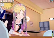 Big Tits Sexy JK Tit Massage and Handjob in 3D Anime Hentai