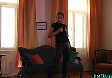 Redheaded Amateur Sucks Monster Cock in POV