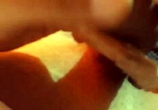 Gay guy enjoys solo corrida at home