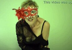 Scarlet asks, Want me to rip my clothes and show my shaved pussy in stockings?