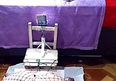 exhibitionist babe bent over in doggy style 😜