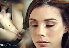 busty lexxi steele dives into rough threesome with intense licking and cock pounding