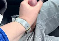 Yo, giving a risky blowjob while driving in public is wild!