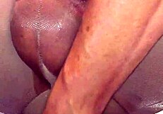 He got pounded hard with a huge dildo until squirting