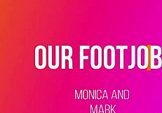 footjob from her point of view, leading to a cumshot in this pov scene