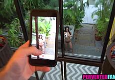 hot step sister interacts with pervy step brother.