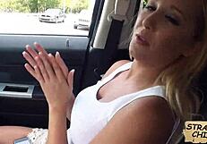 Tight pussy blonde teen Tucker Starr picked up in public