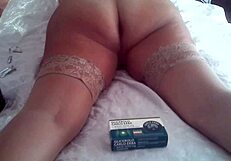 i feel the orgasm building with suppositories and vibrator in my big ass