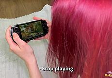 Girlfriend Distracted from Game to Fuck