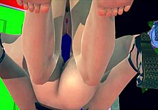 Dragon ball waifus bulma and c-18 share intense lesbian blowjob