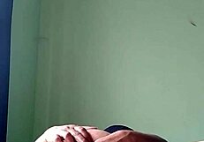 Hey, check out this Indian lesbian getting fucked by a brinjal in her pussy