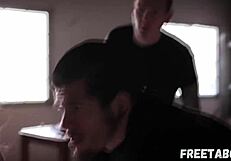 Does busty pawg lena paul get fucked in a rough gangbang for dad's money?