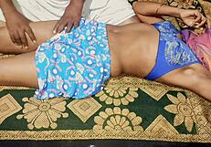 Desi wife gets hot body massage and sex 😏