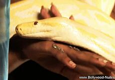 Brunette Bollywood Babe Enjoys Solo Time