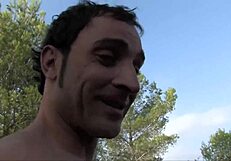 french amateur gets anal fucked with big cock outdoor