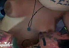 Monster Pussy Orgasms In Hairy Brazilian Lesbian Cumshot Halloween Video