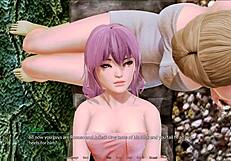 Exploring the harem hotel in this anime game adventure.