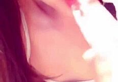 Slutty Selfie Girl Masturbates With Shaved Pussy