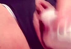 Slutty Selfie Girl Masturbates With Shaved Pussy