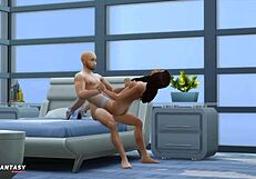 hot love with liberty lee in sims 4 wedding scene